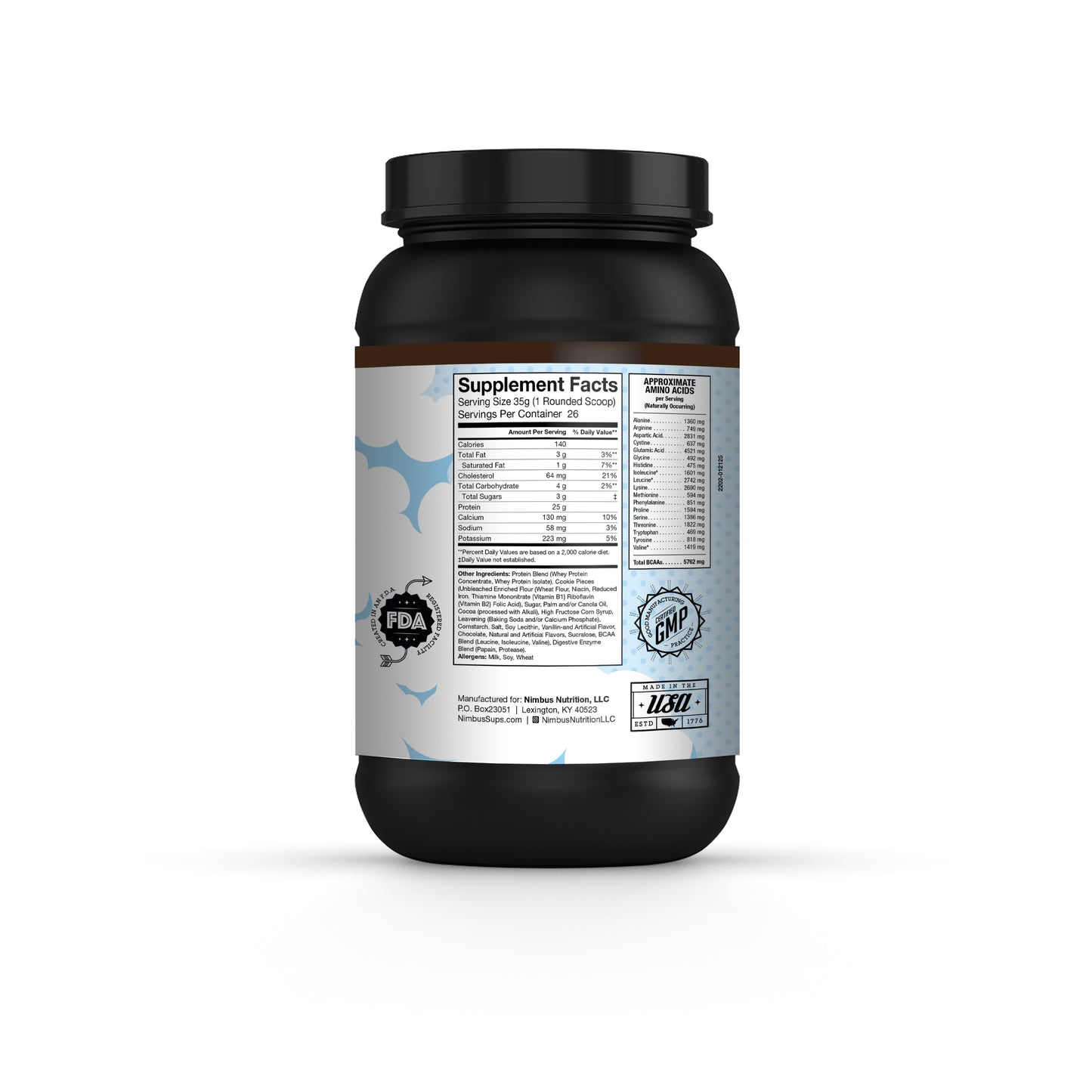 NIMBUS Whey Protein - Cookies & Cream 2lbs